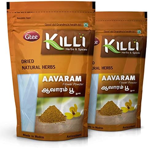 Trims Killi Avarampoo | טרוואר | Aavaram | Senna auriculata | אבקת פרחים טנגדו, 100 גרם